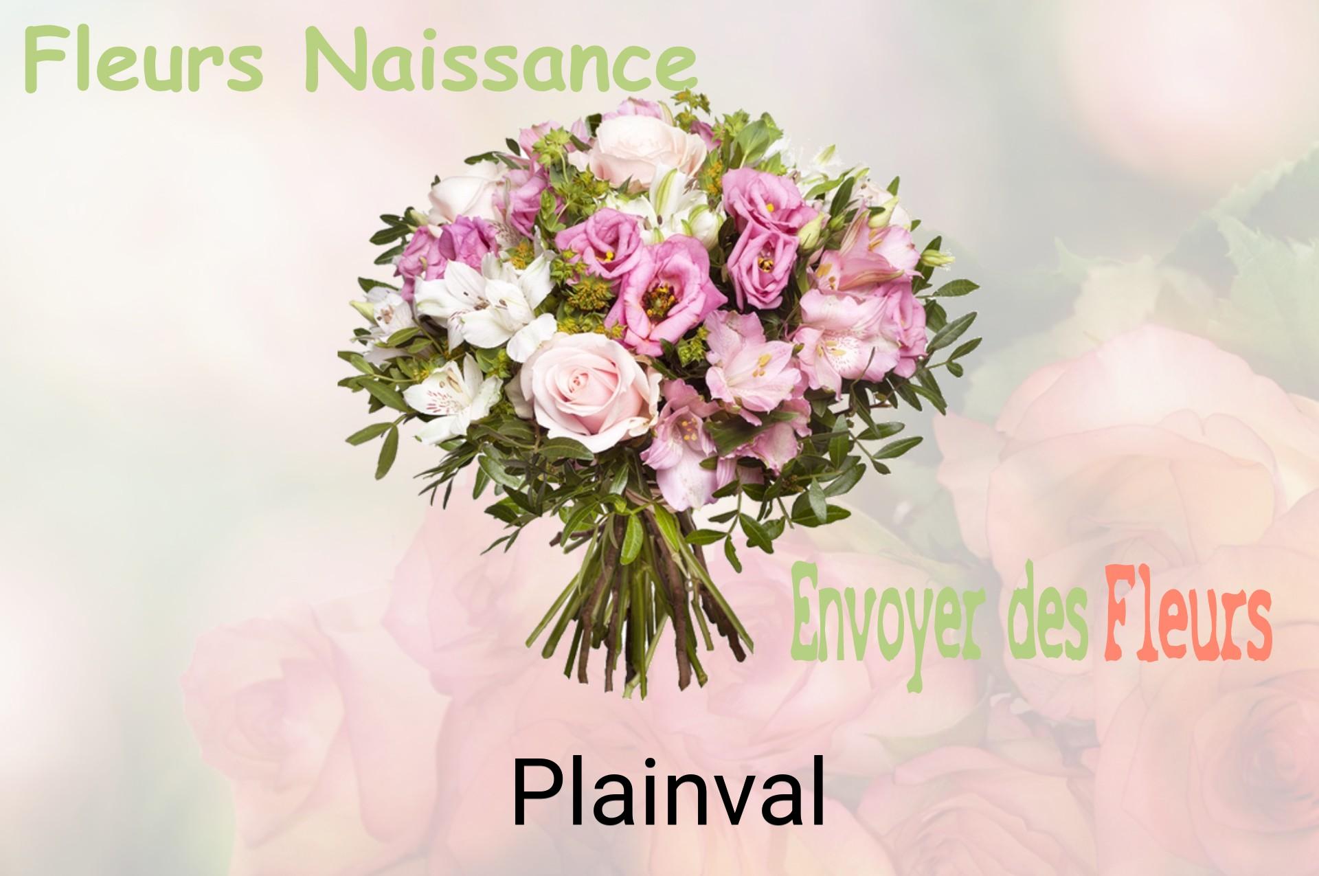 Bouquet de fleurs de naissance livré à Plainval